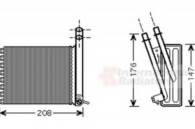 VAN WEZEL 09006243 -  Теплообменник, отопление салона